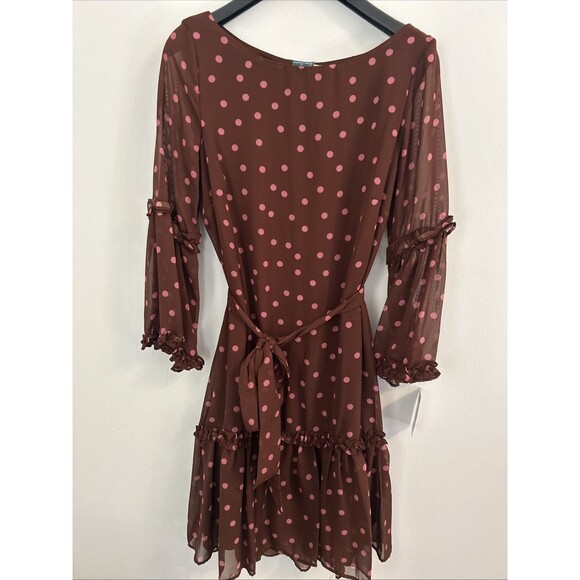 Gabby Skye Dresses & Skirts - Women’s NWT Sz 6 Gabby Skye Women’s Polka Dot Longsleeve Dress